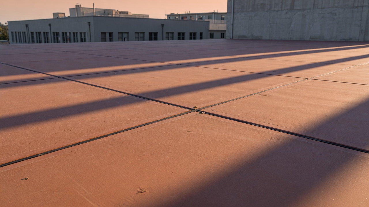 Colored plaza slab